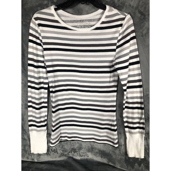 Arizona Women’s Sweater Long Sleeve Striped Size Large - Picture 2 of 10